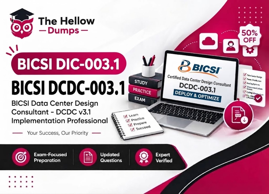 Download BICSI DCDC-003.1 Exam PDF Questions Answers